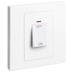 Công tắc 2 cực 32A có đèn LED báo Obria MEC21027WH