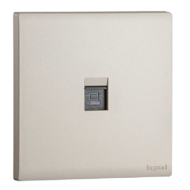 Ổ cắm điện thoại RJ11 Obria MEC42017WH 4 Ổ cắm điện thoại RJ11 Obria MEC42017CH