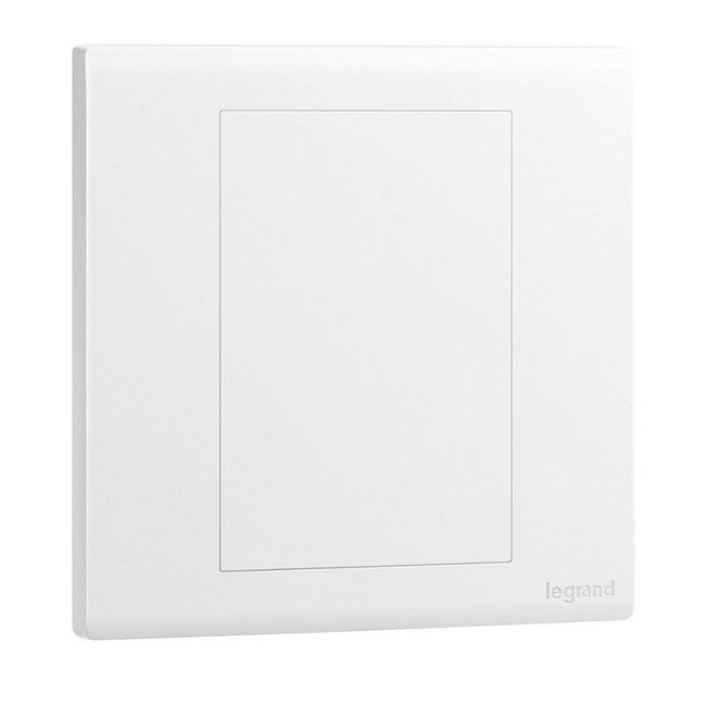 Mặt che trơn 1 gang Obria MEC15062WH 1 Mặt che trơn 1 gang Obria MEC15062WH
