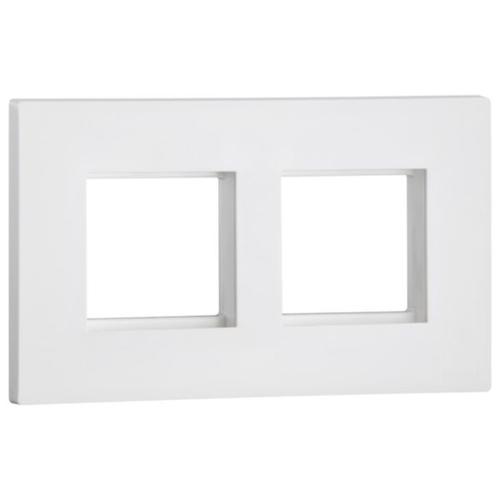 Mặt che Arteor 2 gang 2 module Obria MEC17061WH 1 Mặt che Arteor 2 gang 2 module Obria MEC17061WH