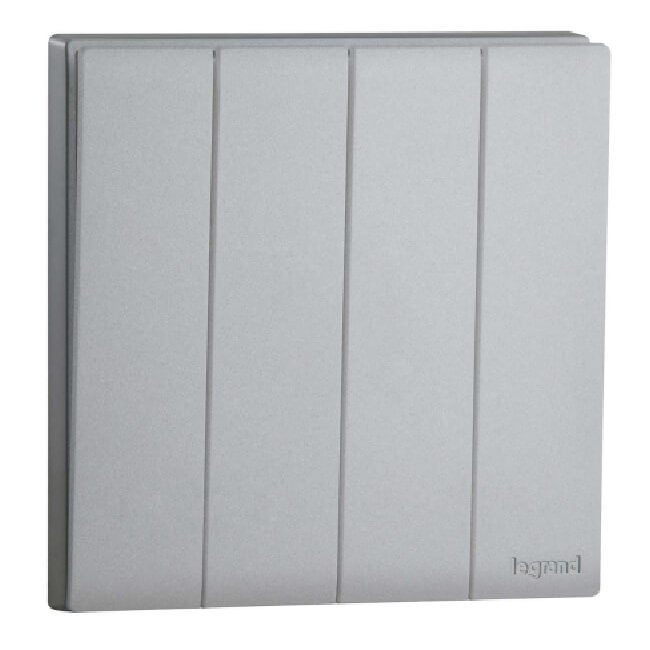 Công tắc bốn 1 chiều 16A Obria MEC21010WH 4 Công tắc bốn 1 chiều 16A Obria MEC21010SL