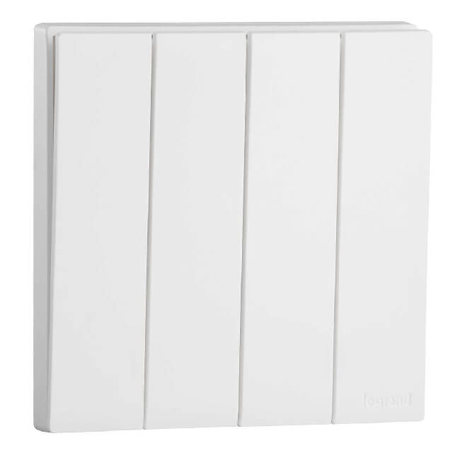 Công tắc bốn 1 chiều 16A Obria MEC21010WH 1 Công tắc bốn 1 chiều 16A Obria MEC21010WH