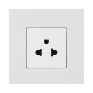 Ổ cắm đơn 2P+E chuẩn Euro-US Obria MEC31097WH