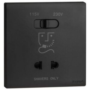 Ổ cắm dao cạo râu 1 gang Obria MEC36019BL