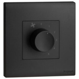 Công tắc điều chỉnh tốc độ quạt 5 cấp 100W Obria MEC66014BL